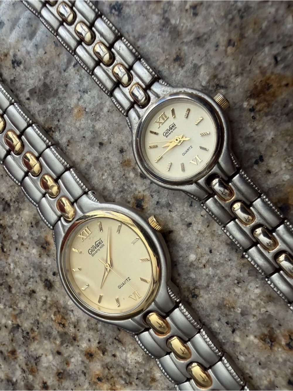 Giovanni Two-Tone Gold and Silver Women’s Quartz Watch